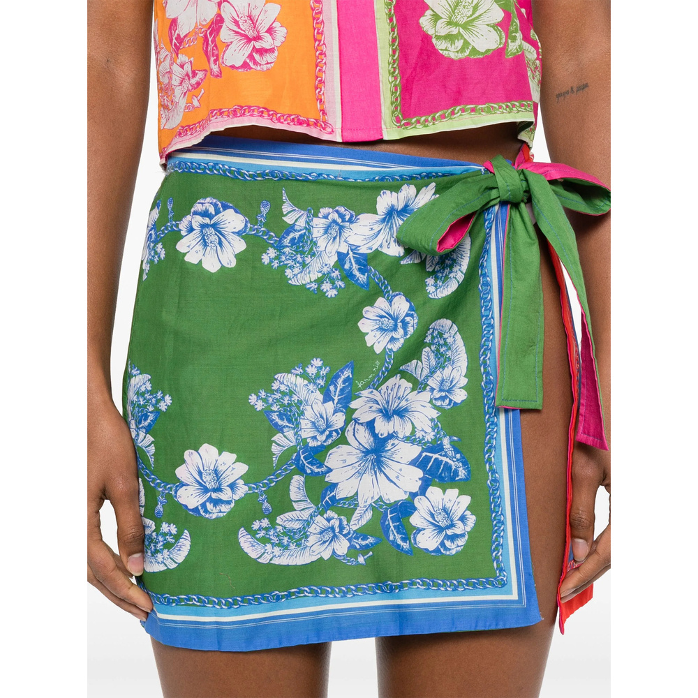 FARM RIO FLORAL SWIM MINI SKIRT