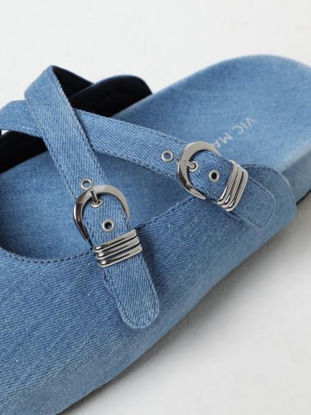 Vic Matie Flat Mules In Blue