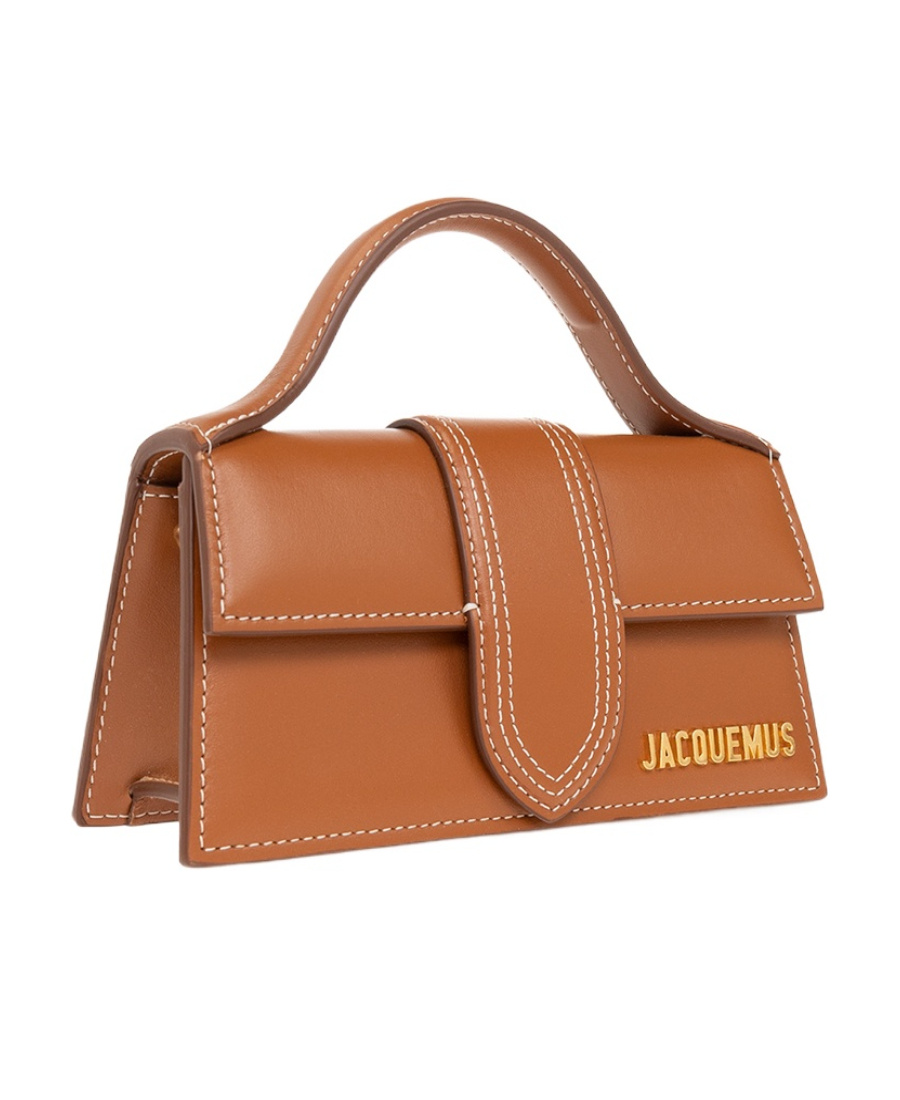 Jacquemus Long Rectangular Shoulder Bag With Adjustable Strap In Brown