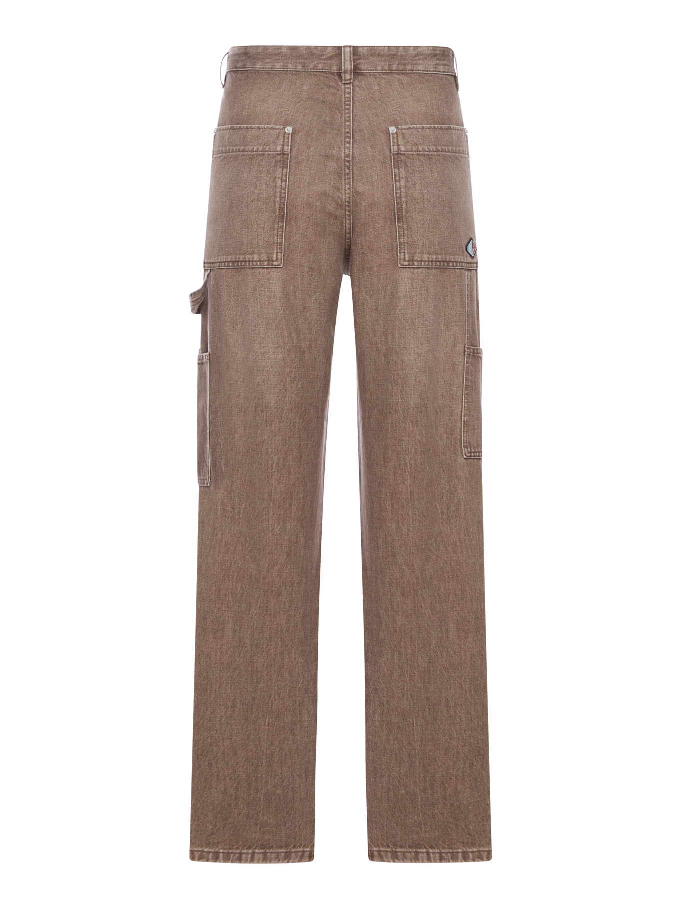 Bottega Veneta Denim Cargo Pants In Brown