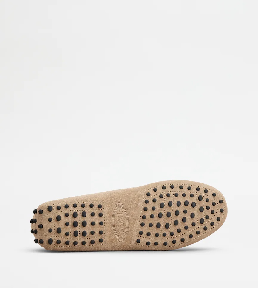 Tod's Kate Gommino Suede Loafers In Brown