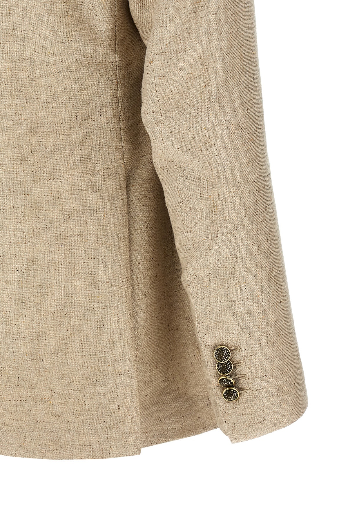 Shop Tagliatore Montecarlo Double-breasted Blazer In Nude