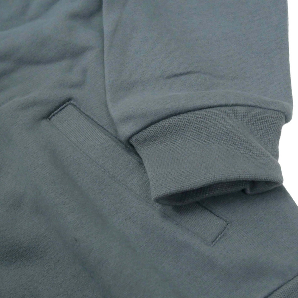 Ea7 Hooded Zipper Sweater In Gray