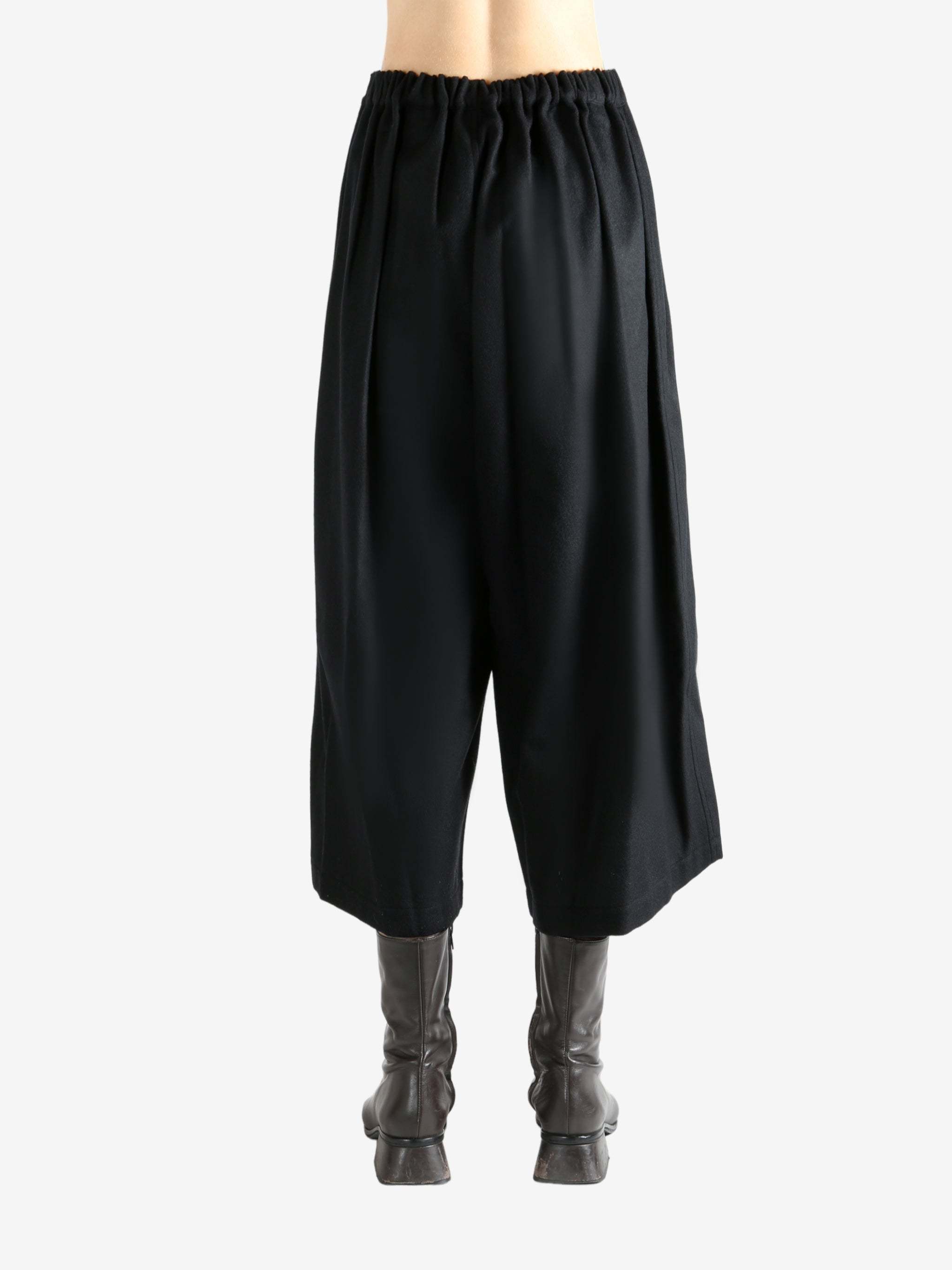Comme Des Garçons Elastic Waist Casual Pants In Black