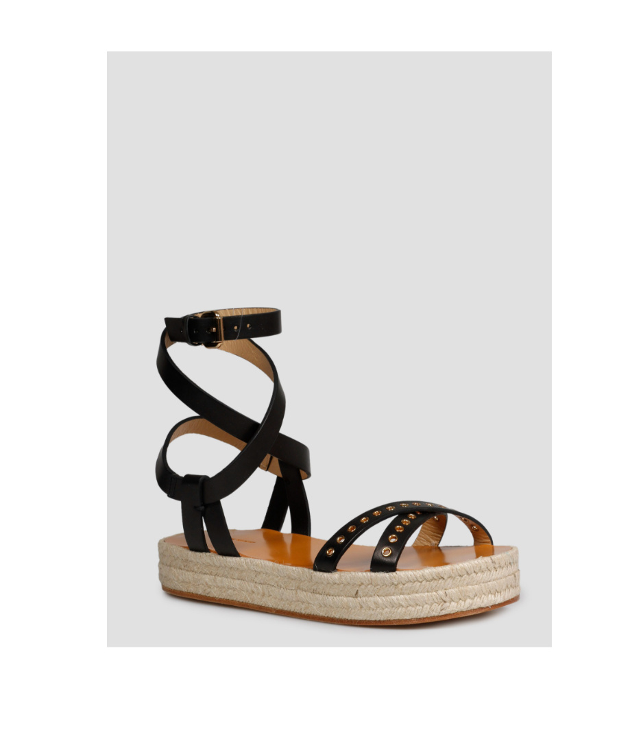 Isabel Marant Logo Flat Sandals In Nude