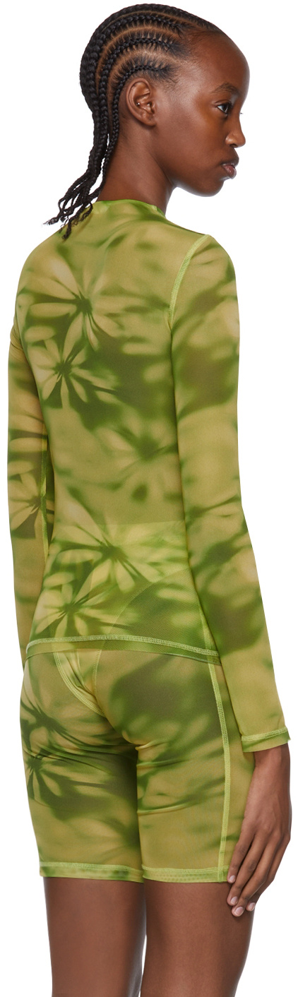 Misbhv Ssense Exclusive Green Nylon T-shirt In Green