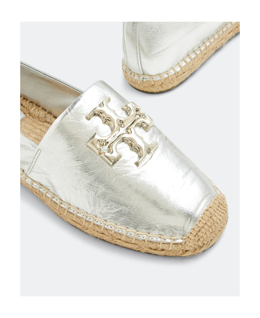 Tory Burch Metallic-effect Espadrilles In White
