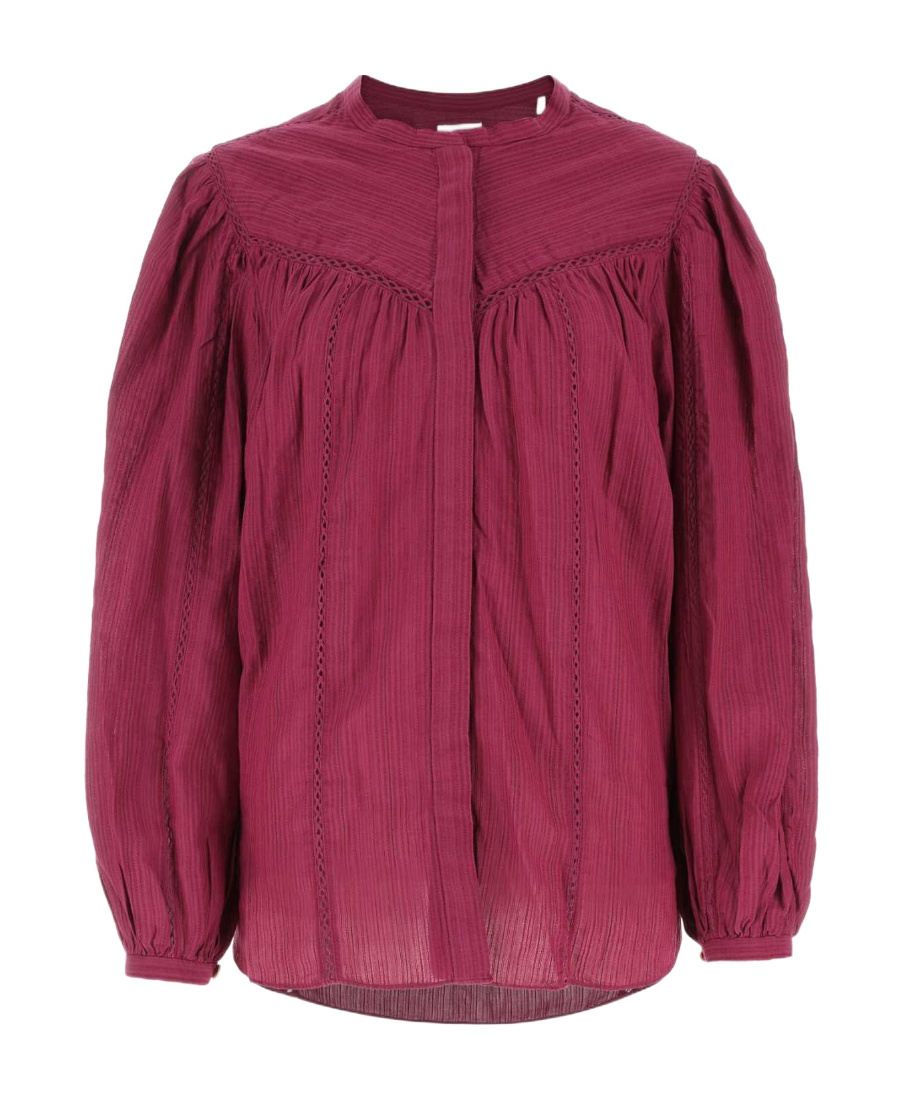 Shop Isabel Marant Étoile Long-sleeved Blouse In Red