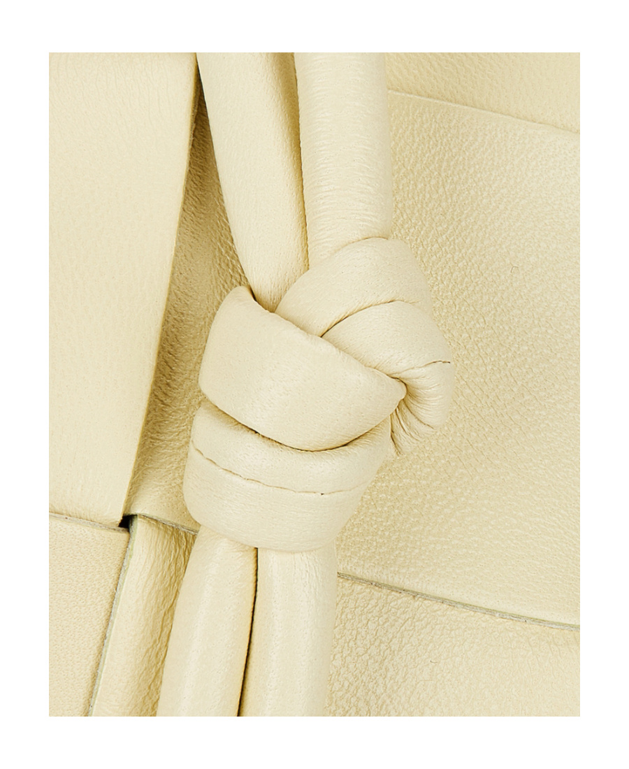 Bottega Veneta Logo Mini Shoulder Bag In Nude