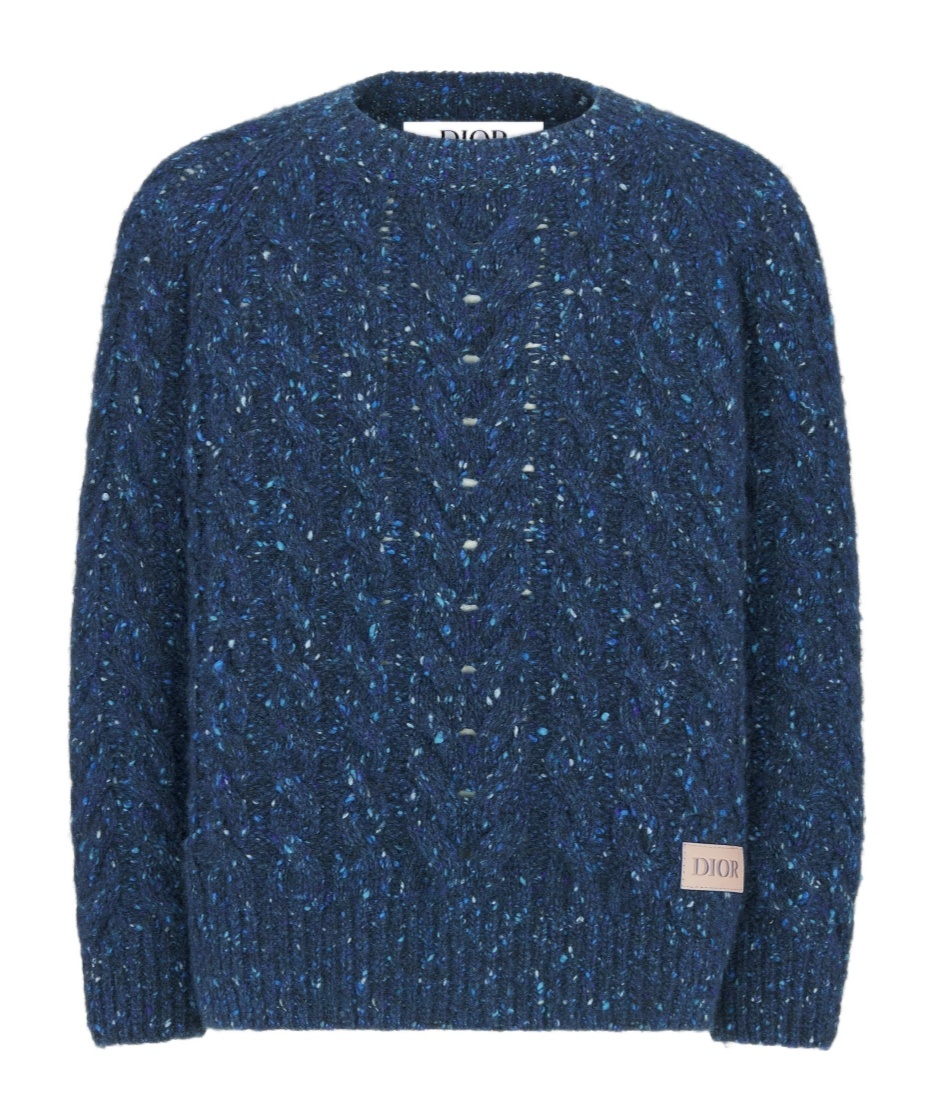 Dior Long Sleeve Sweater In Blue