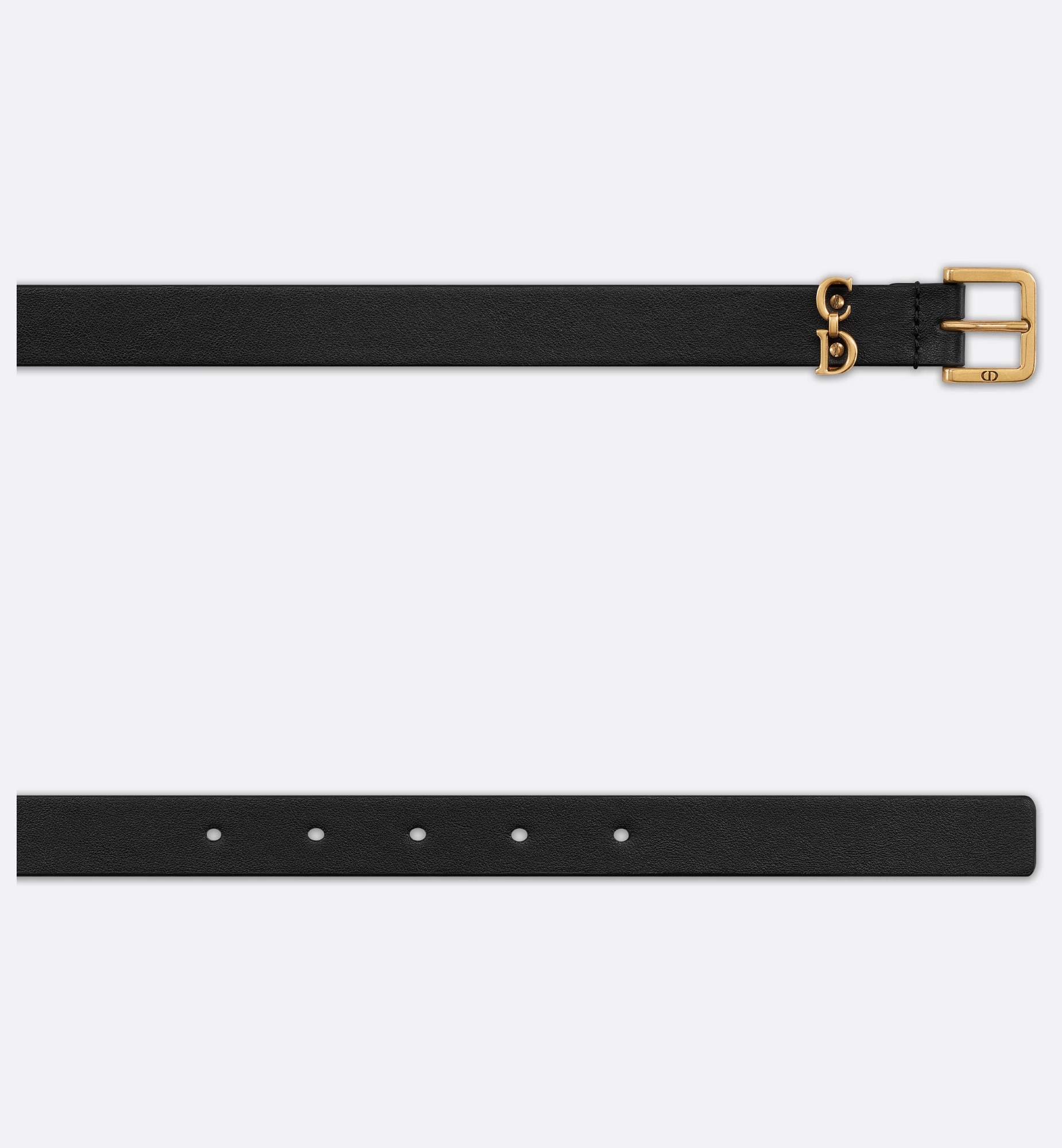 Dior Saddle Loop Belt In Black