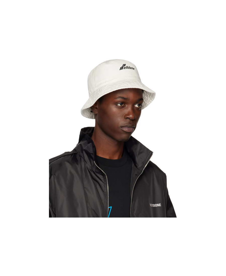 We11 Done Logo-embroidered Bucket Hat In Black