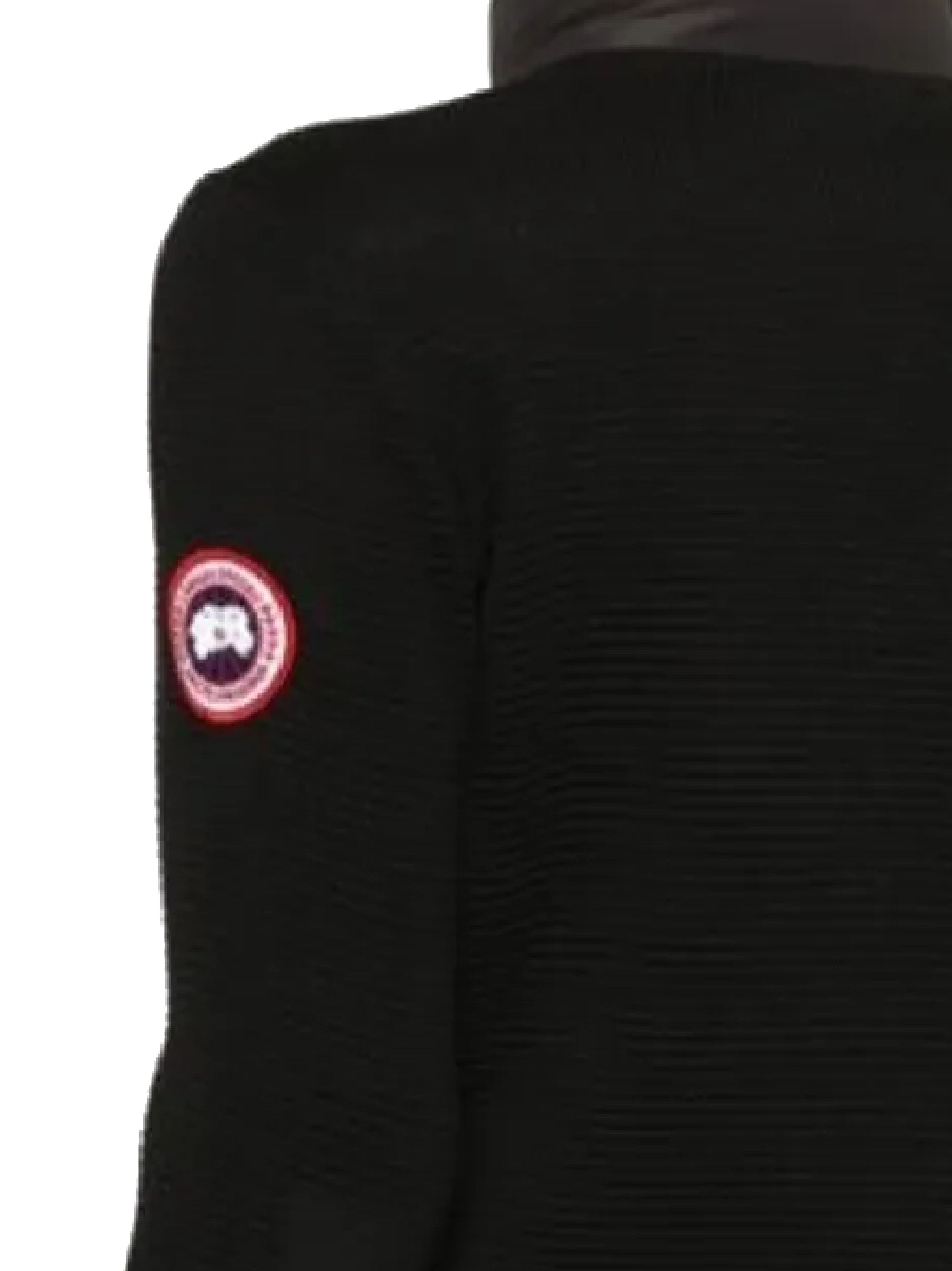 Canada Goose High Collar Quilted Front Jacket In Black