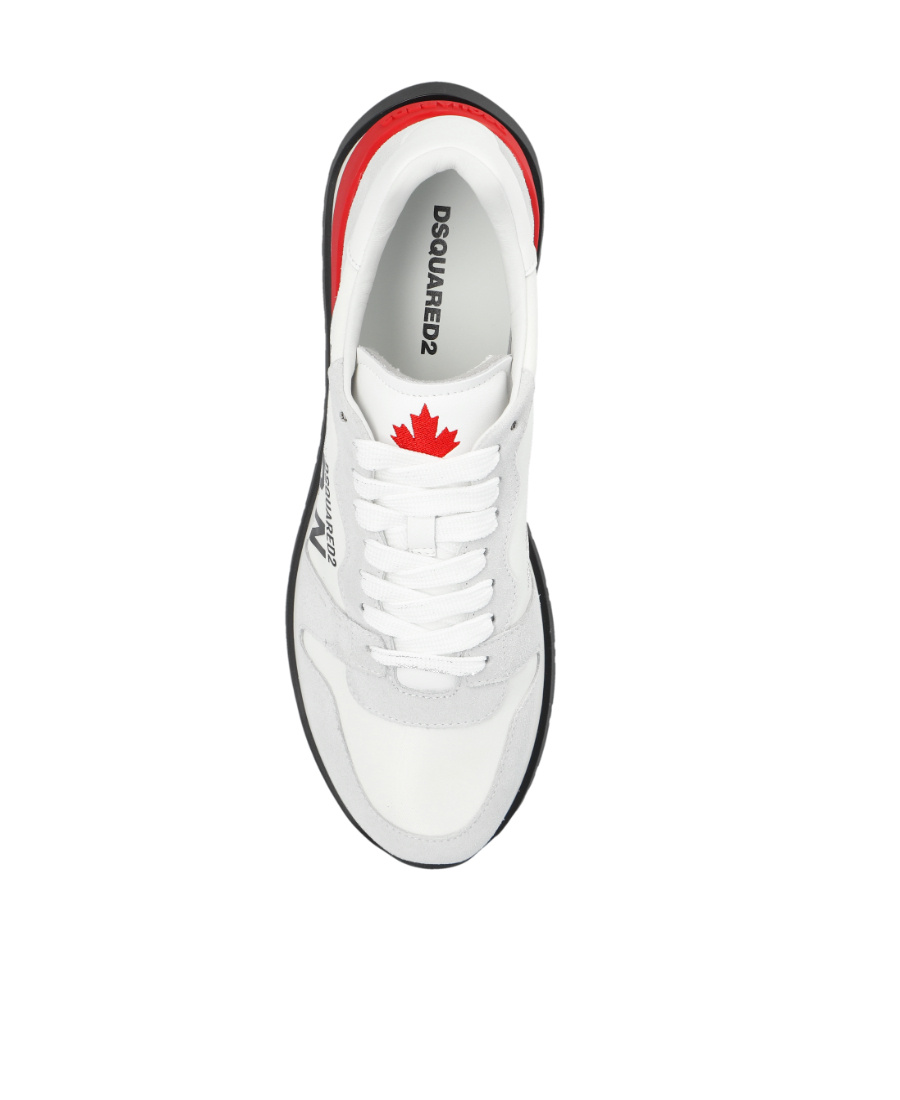 Dsquared2 Icon Running Panelled Sneakers In White