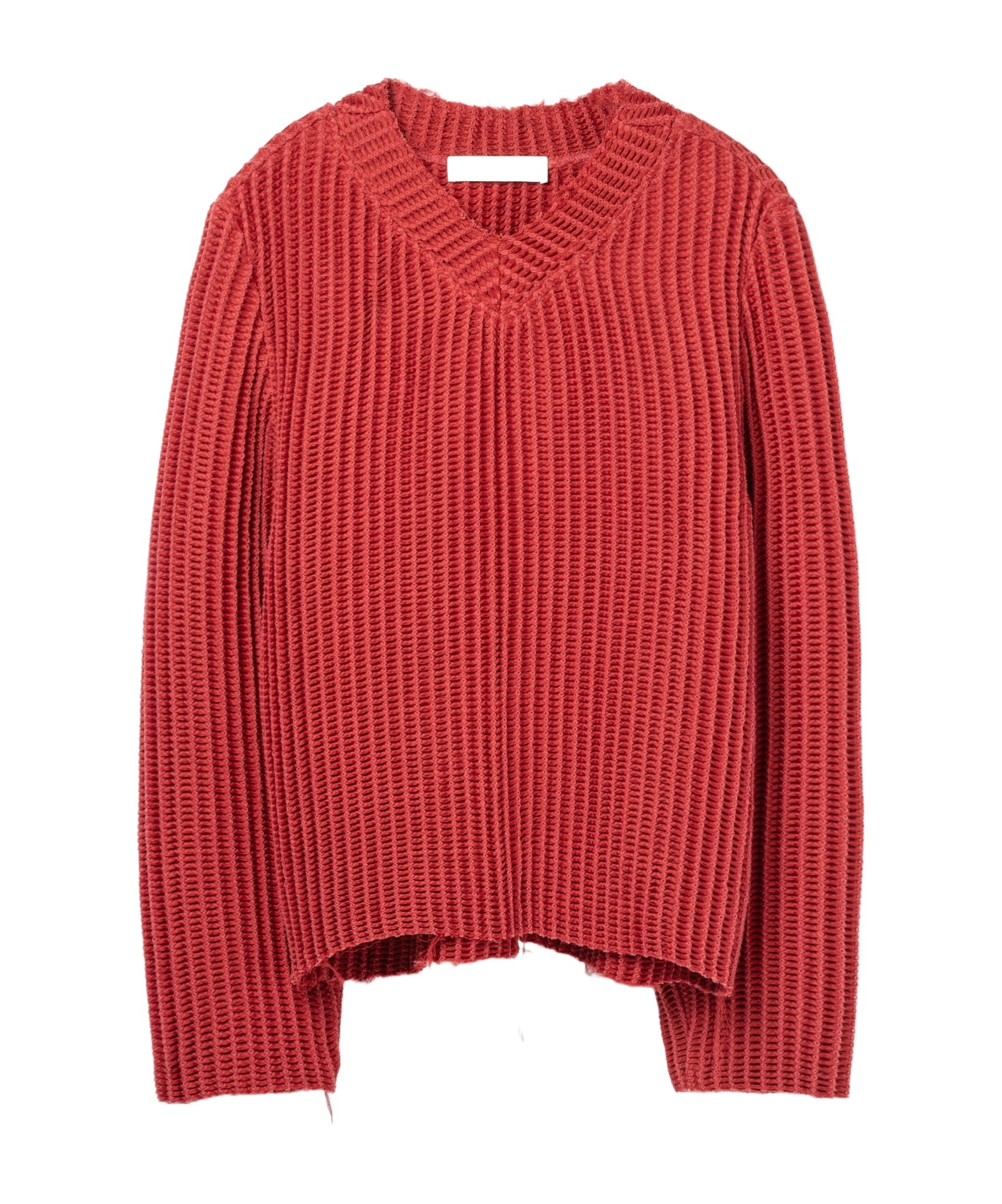 Séfr Agustin Waffle-knit Sweater In Red