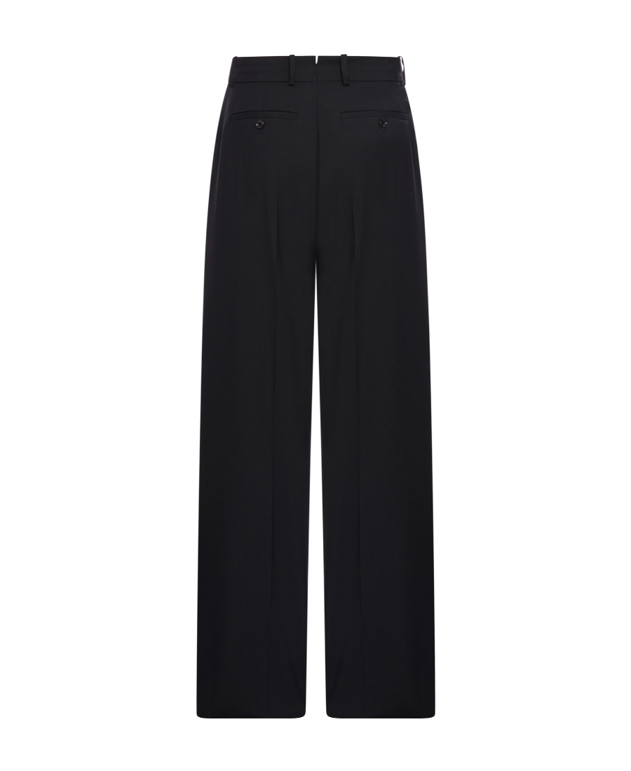 Alexander Mcqueen Wide-leg Tailored Trousers In Black