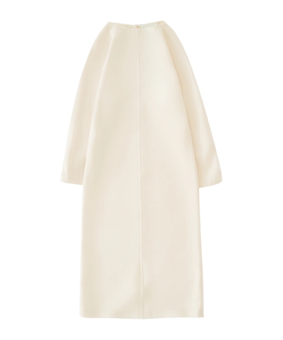 Studio Nicholson Buttoned Midi Dress In Gray