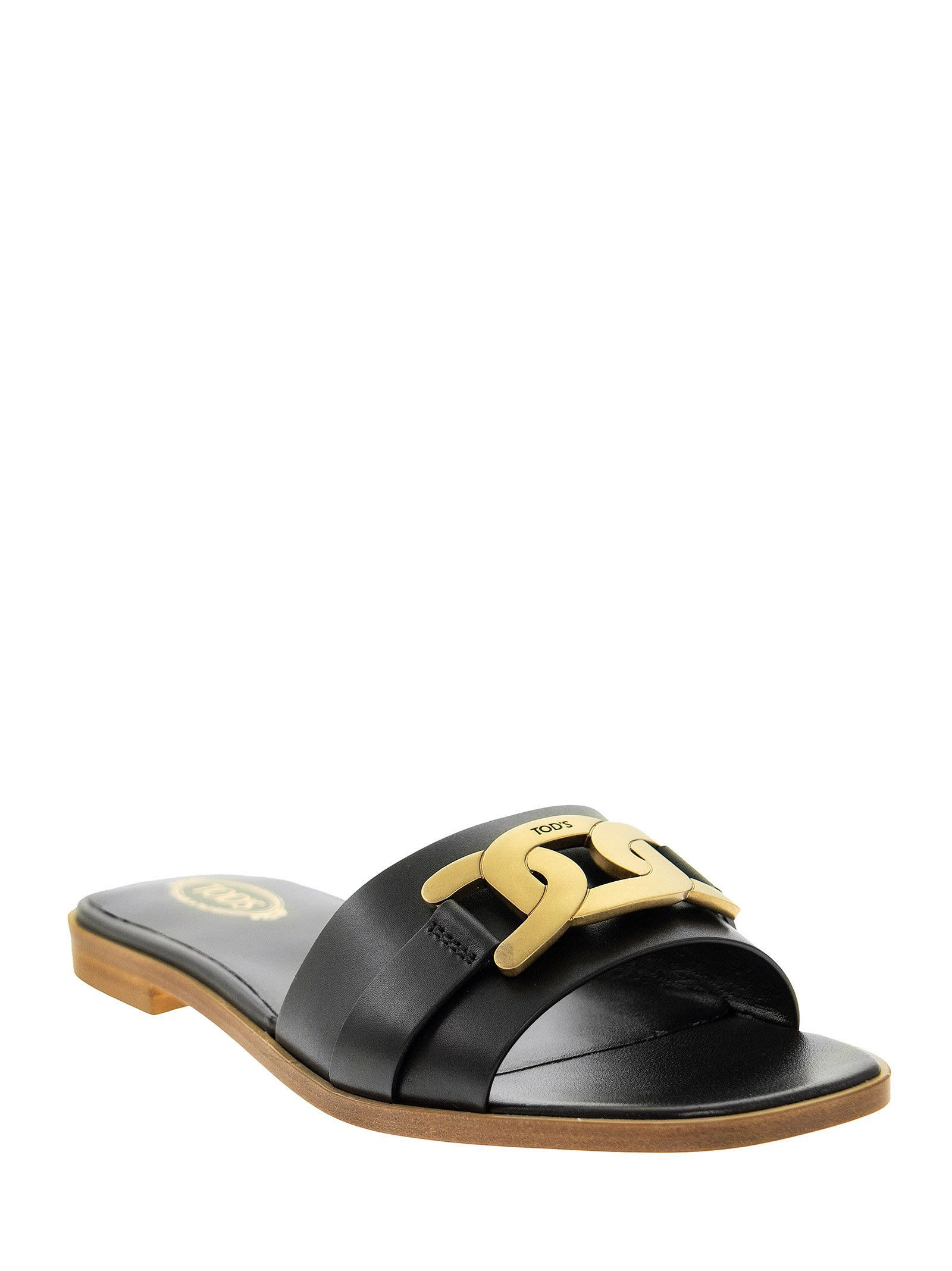 Tod's Chain-detail Flat Sandals In Multi