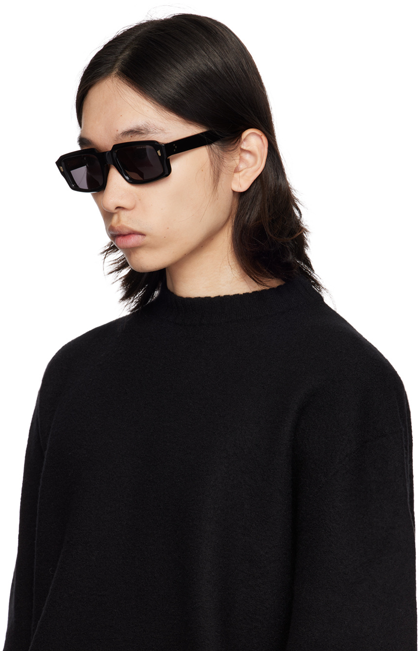 Cutler  Gross 9495 Rectangular Sunglasses In Black