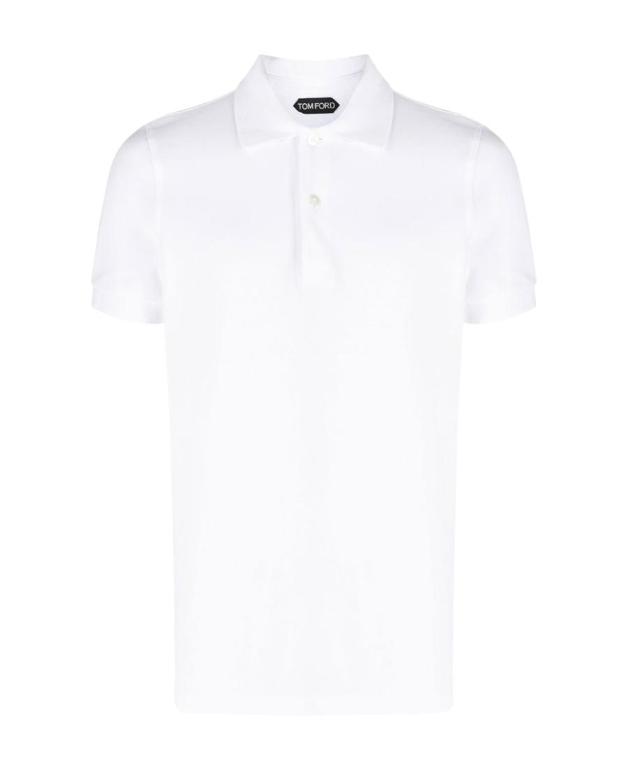 Shop Tom Ford Short-sleeved Polo Shirt In White