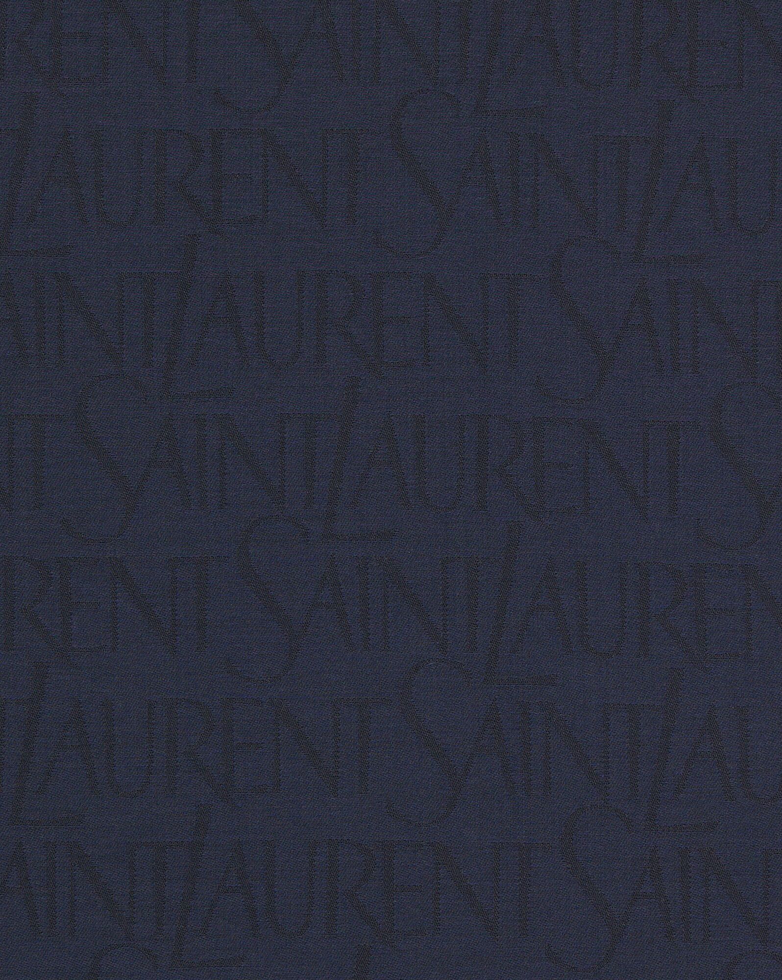 Saint Laurent Logo-jacquard Scarf In Black