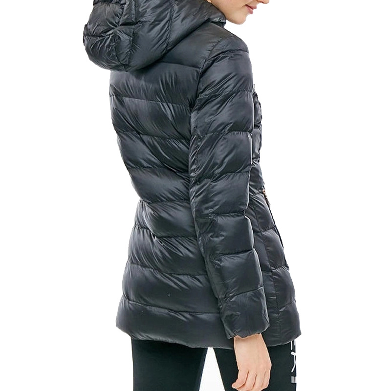 EA7 QUILTED HOODED DOWN JACKET