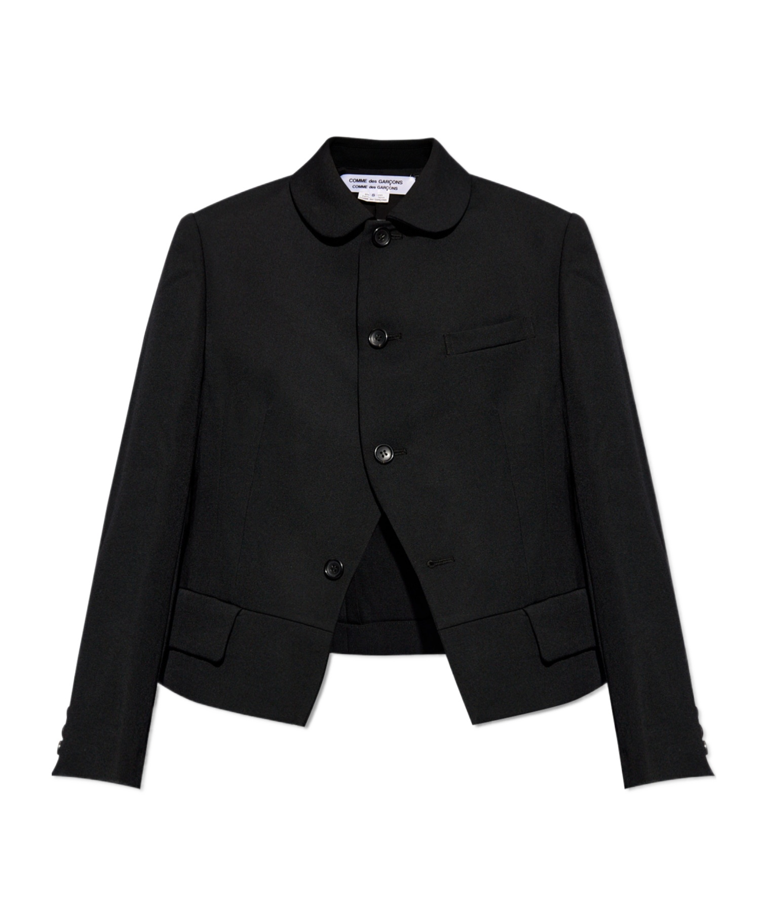 Comme Des Garçons Long Sleeved Suit Jacket In Black