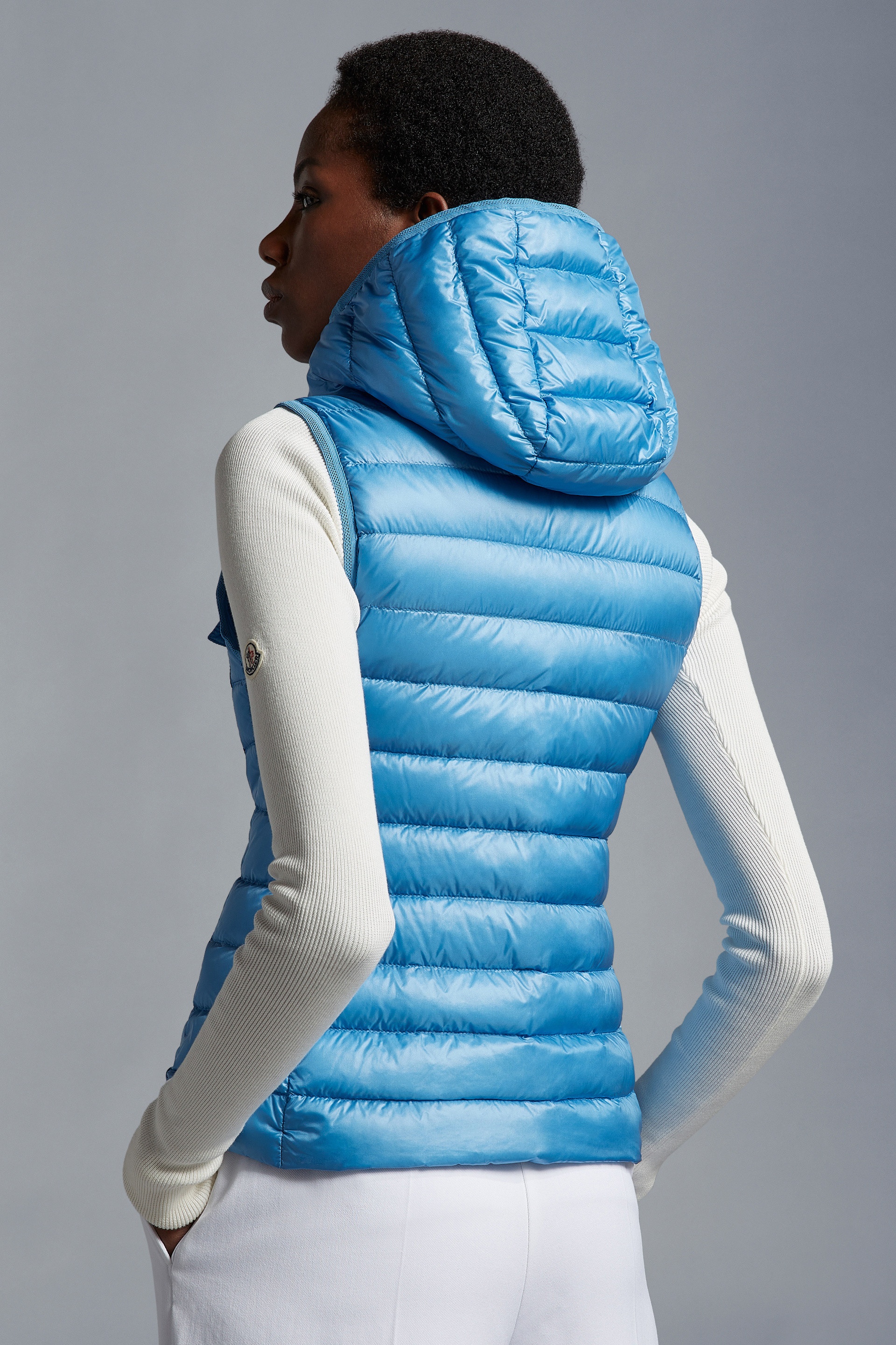 Moncler Vests In Blue