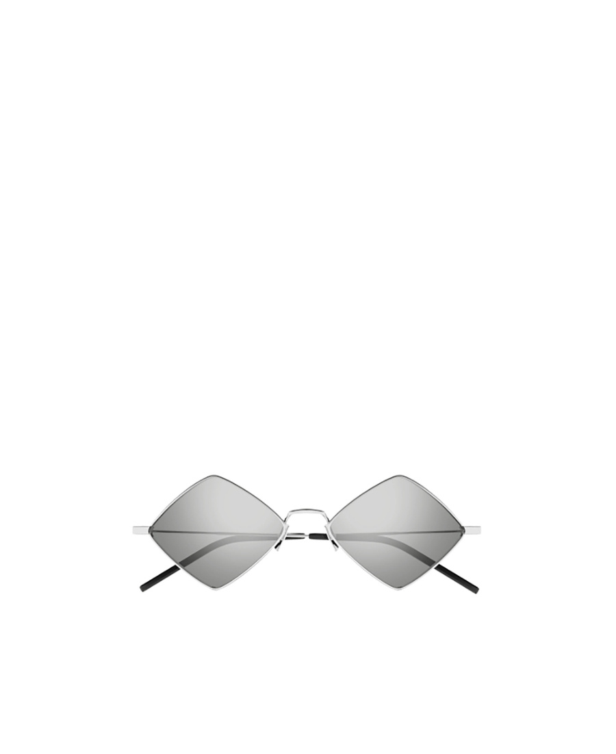 Saint Laurent Lisa Diamond-frame Sunglasses In Gray