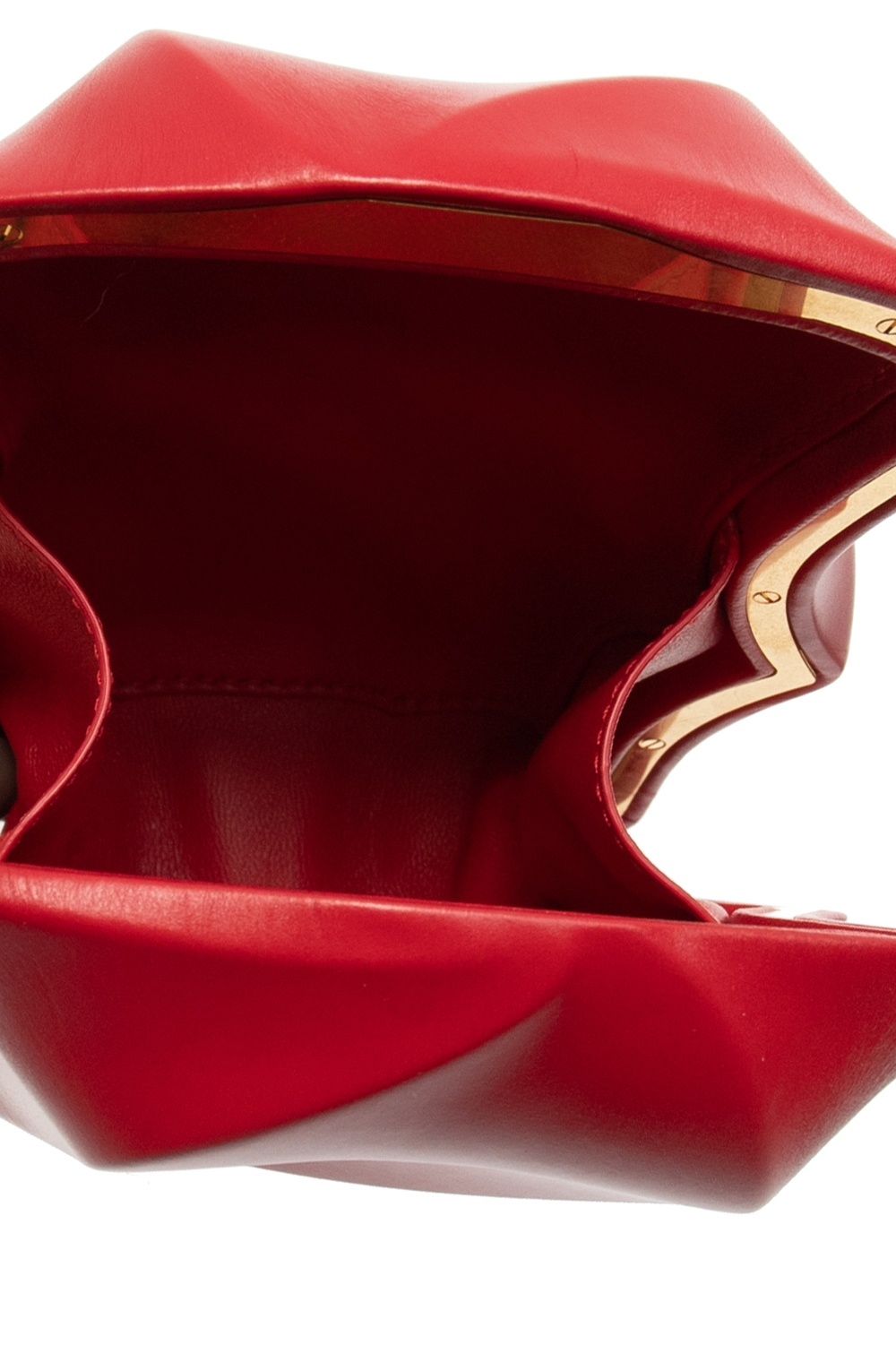 Bottega Veneta Bv Whirl Clutch Bag In Red