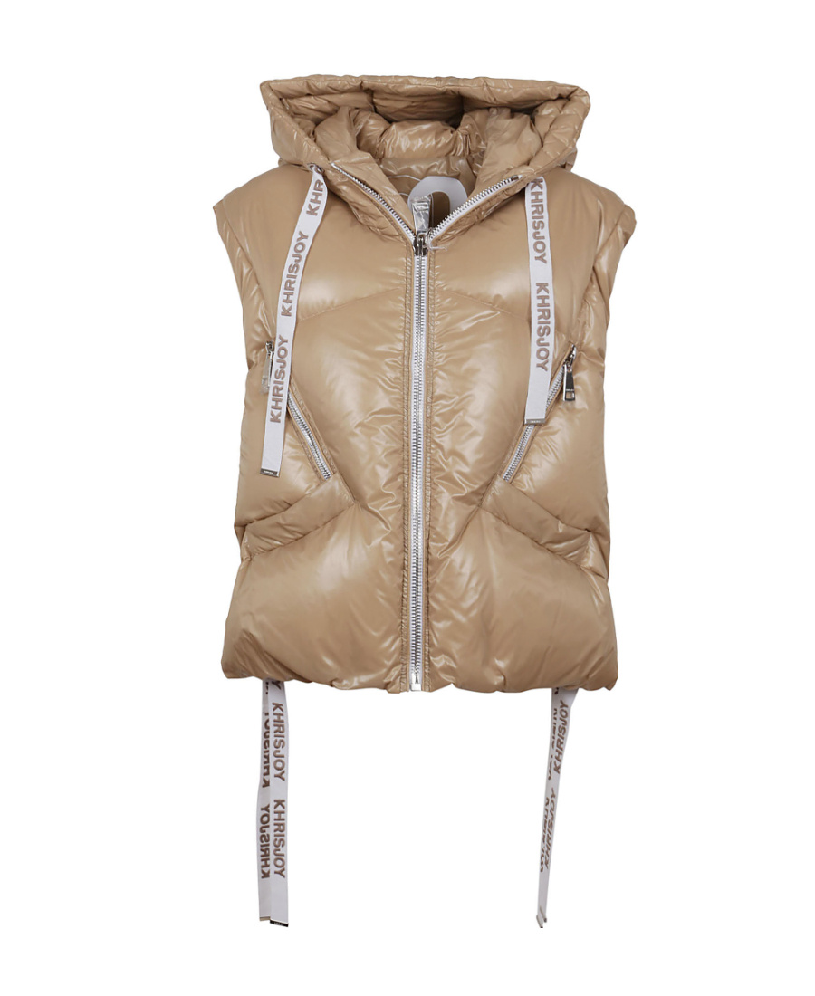 Khrisjoy Sleeveless Down Jacket In Nude