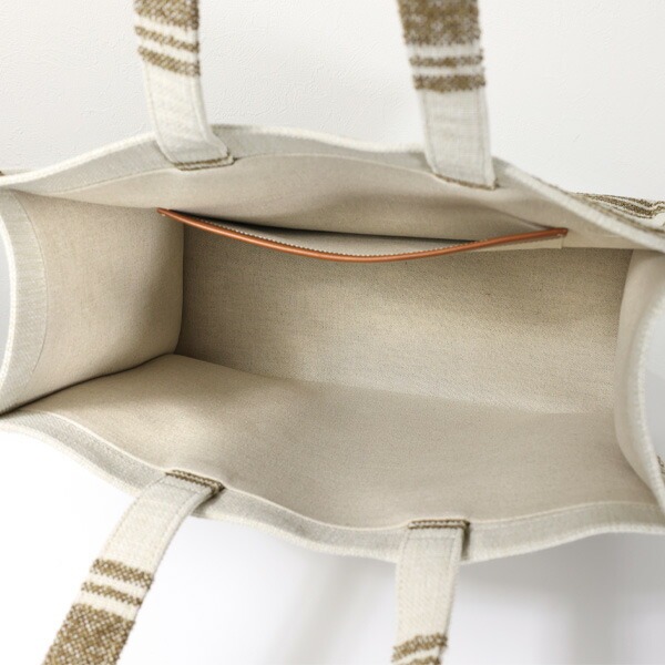Celine Logo Tote Bag In White