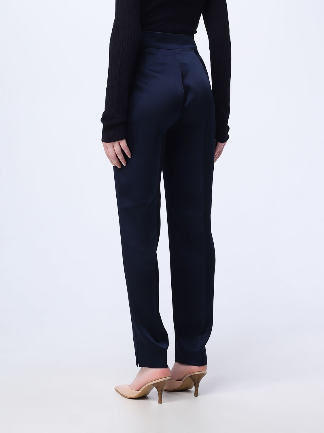 Max Mara Loose Waist Casual Pants In Black