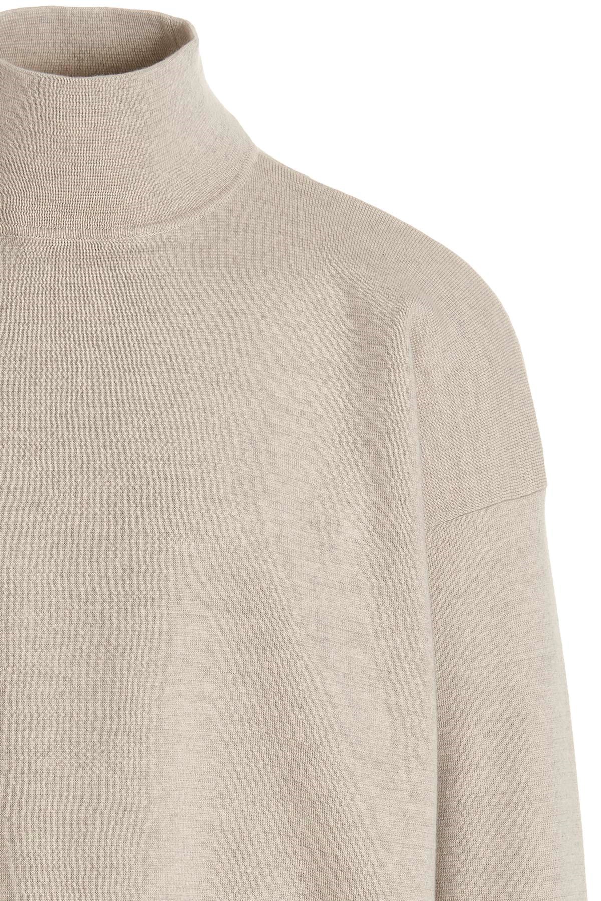 Shop Fear Of God High-neck Long-sleeved Jumper In Nude