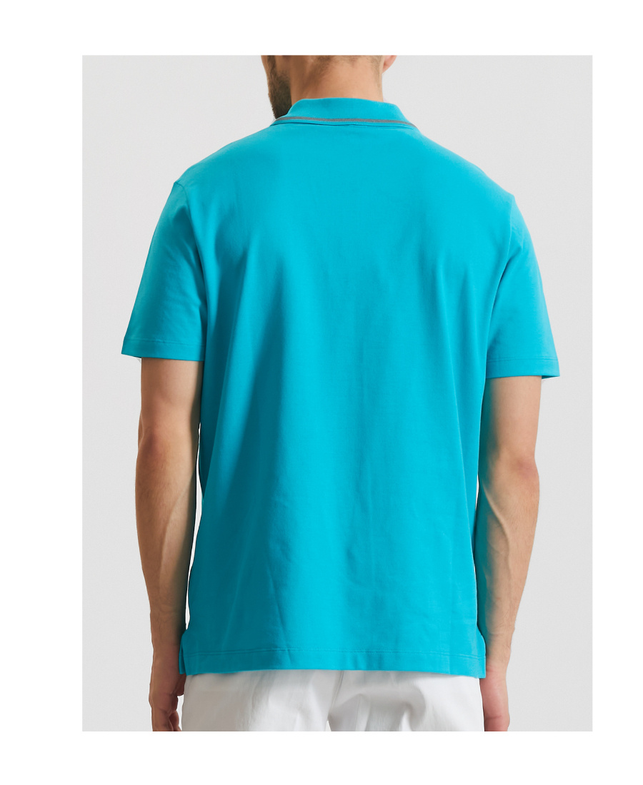 Paul & Shark Logo Polo Shirt In Blue
