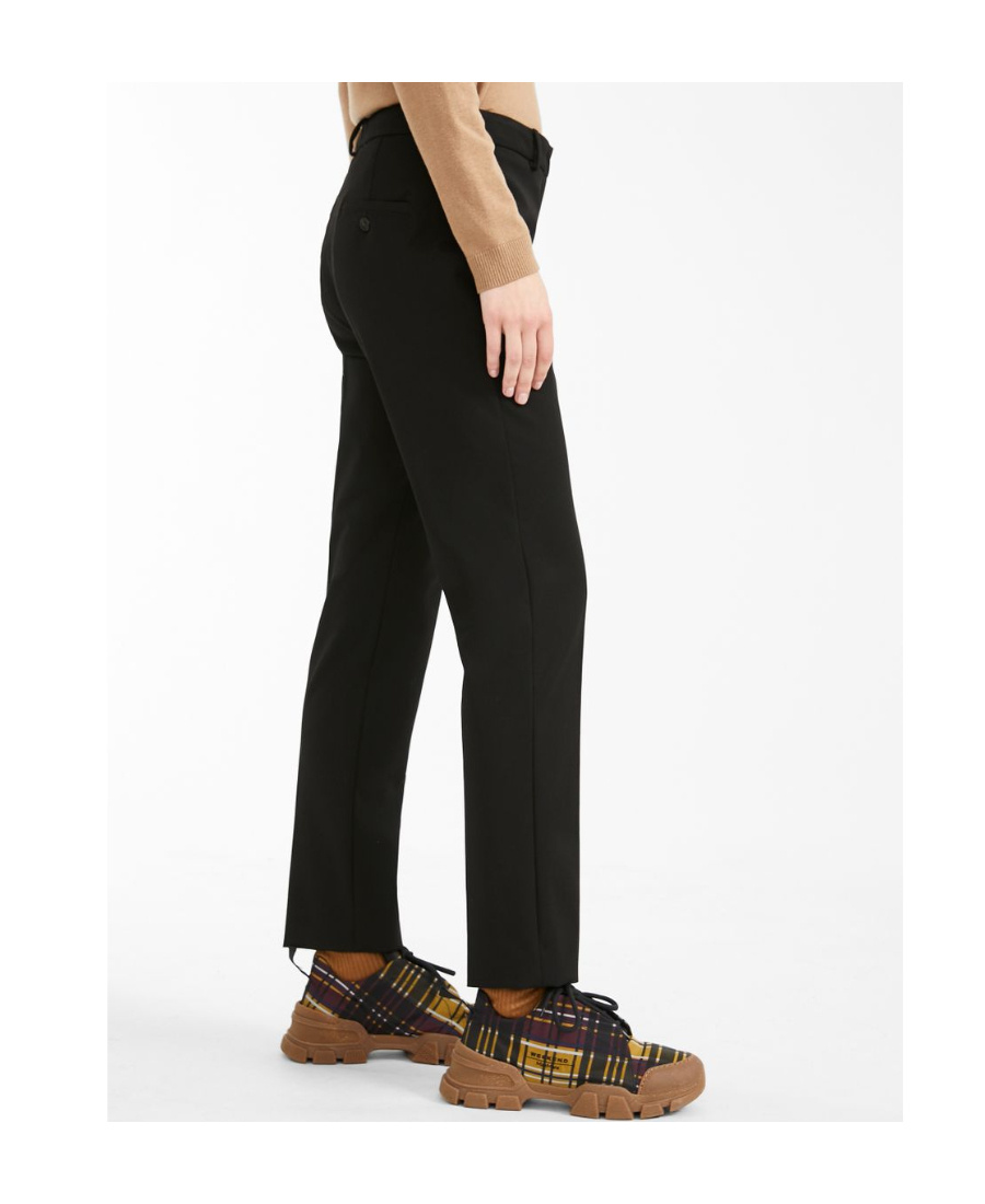 Weekend Max Mara Logo Casual Pants In Black