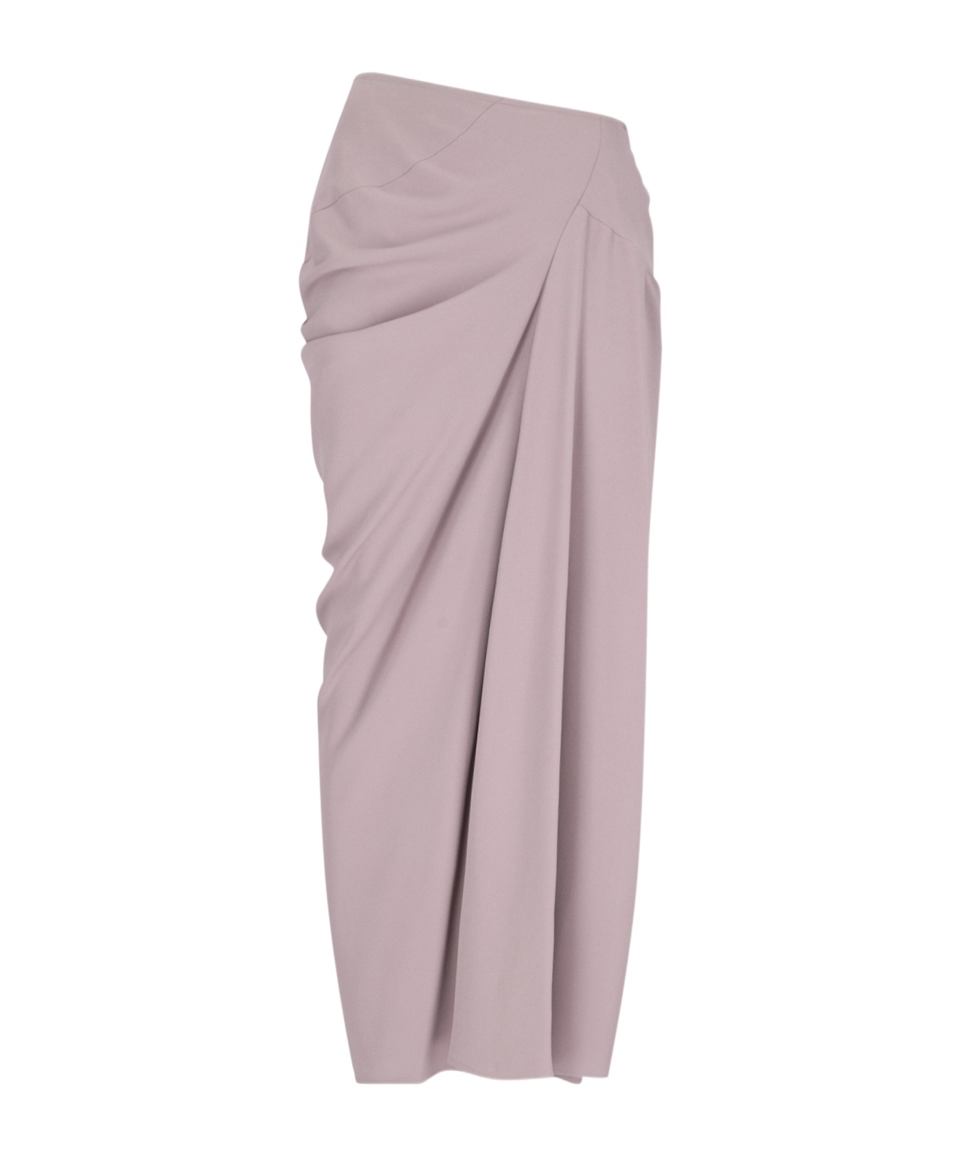 Shop Dries Van Noten Ruched High-low Waist Dress In Nude