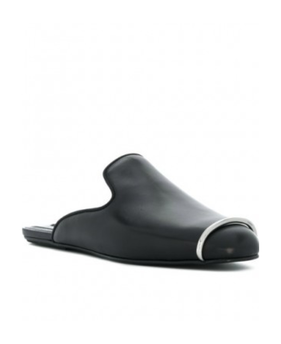 Alexander Wang Muller Shoes With Round Head In Black