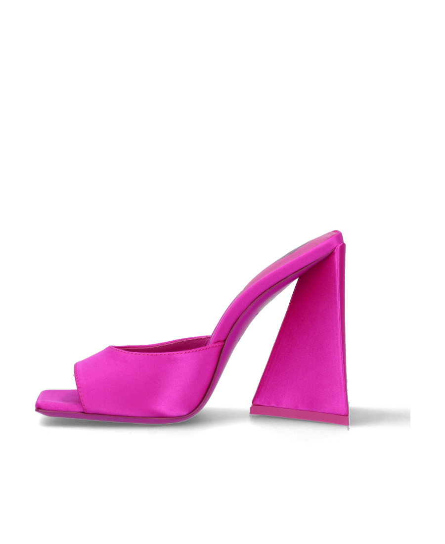 Attico Devon 115mm Satin Finish Sandals In Pink