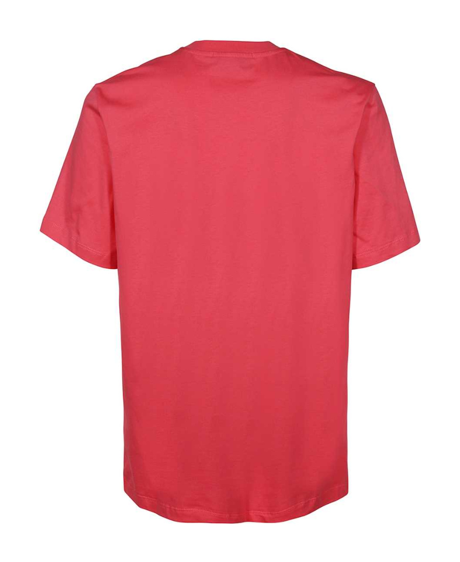 Msgm Logo-print Cotton T-shirt In Red