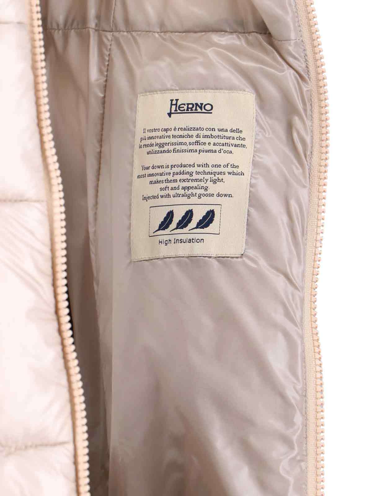 Herno Maxi Belted Down Jacket In Neutral