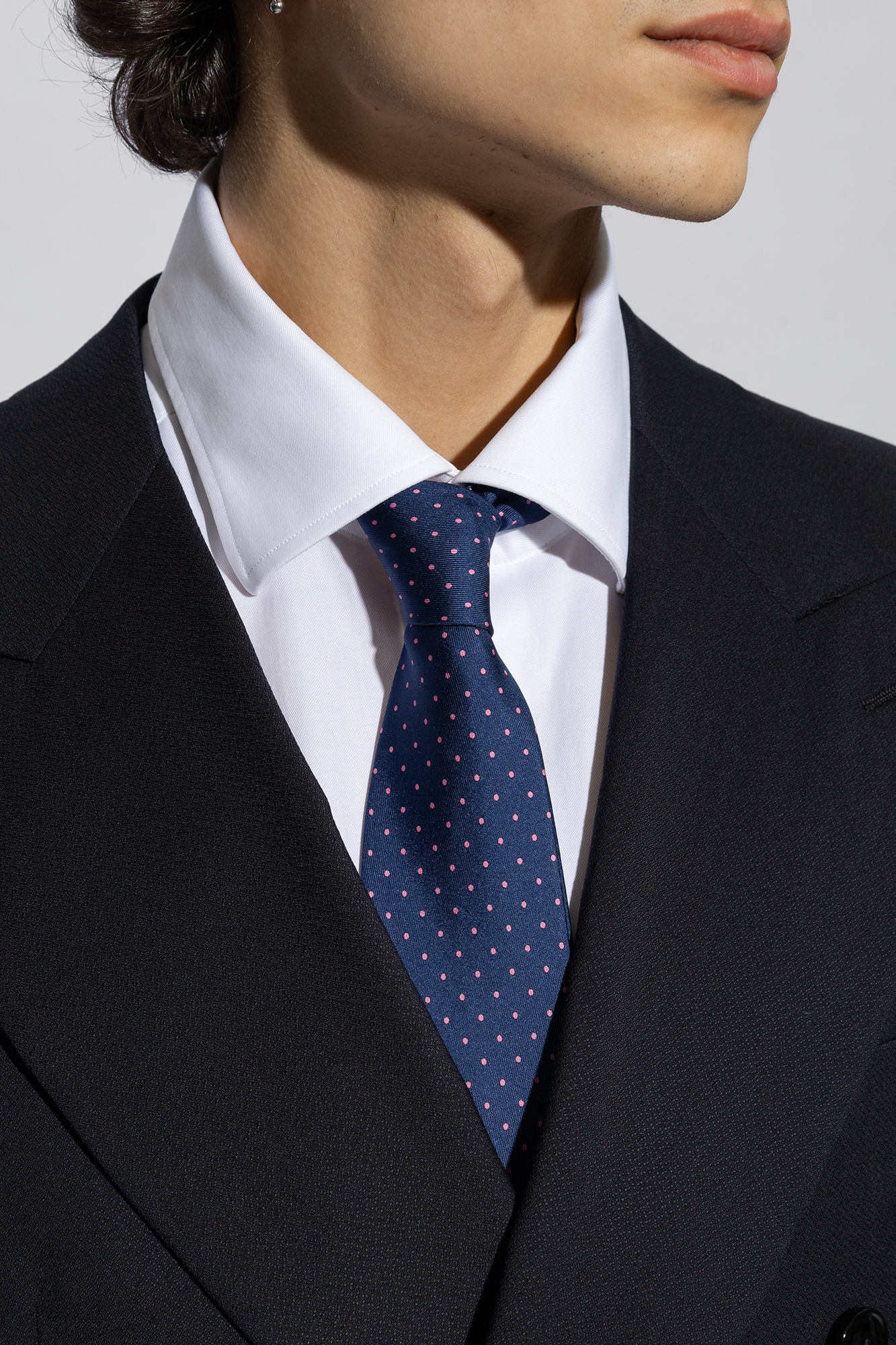 Ferragamo Logo Tie In Blue