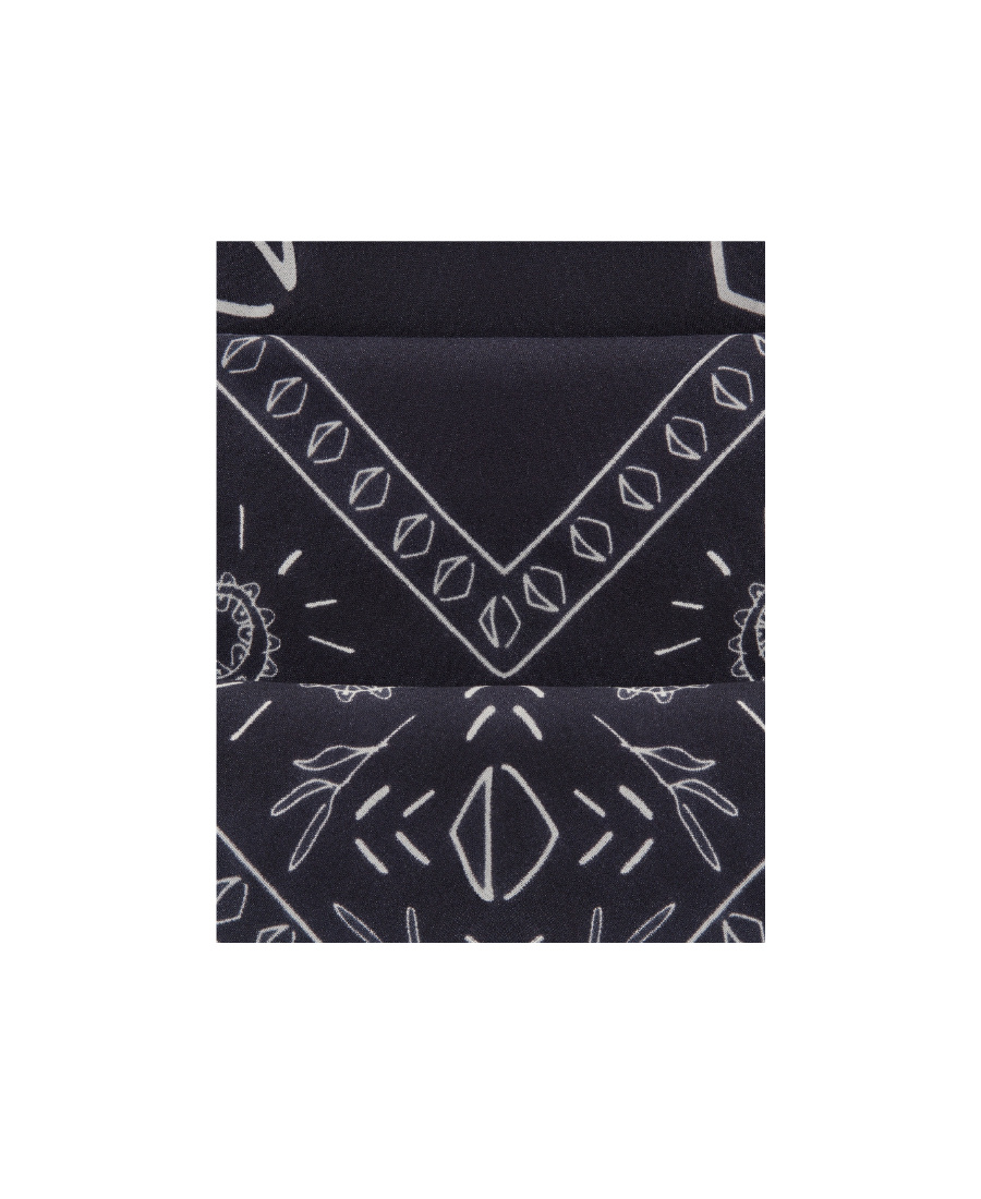 Dior Square Printed Scarf In Black