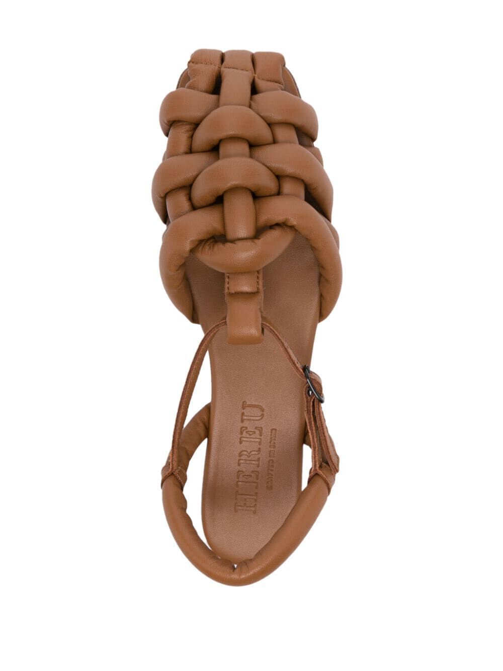 Hereu Women's Square Toe Padded Fisherman Sandal Cabersa 2 In Brown