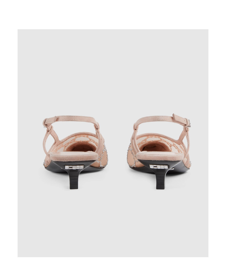 Gucci 35mm Gg-logo Crystal-embellished Pumps In Pink