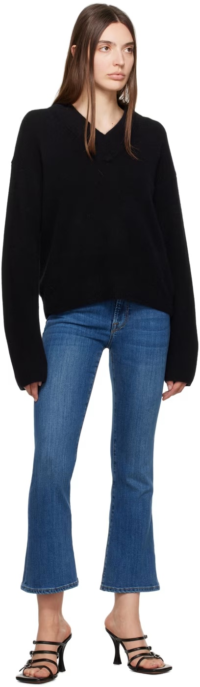 Frame Low-rise Kick-flare Jeans In Blue