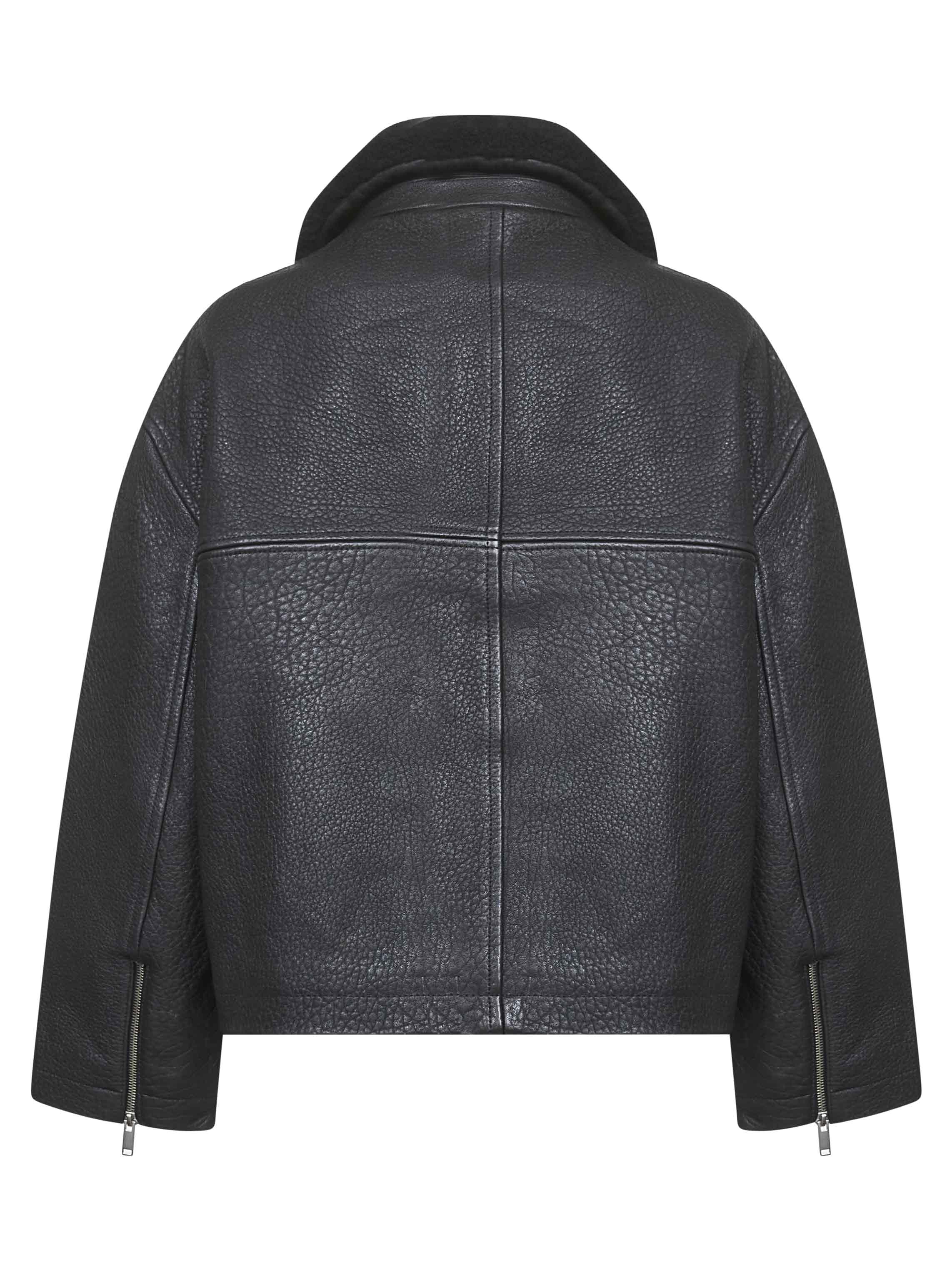 Studio Nicholson Fur Coat In Black