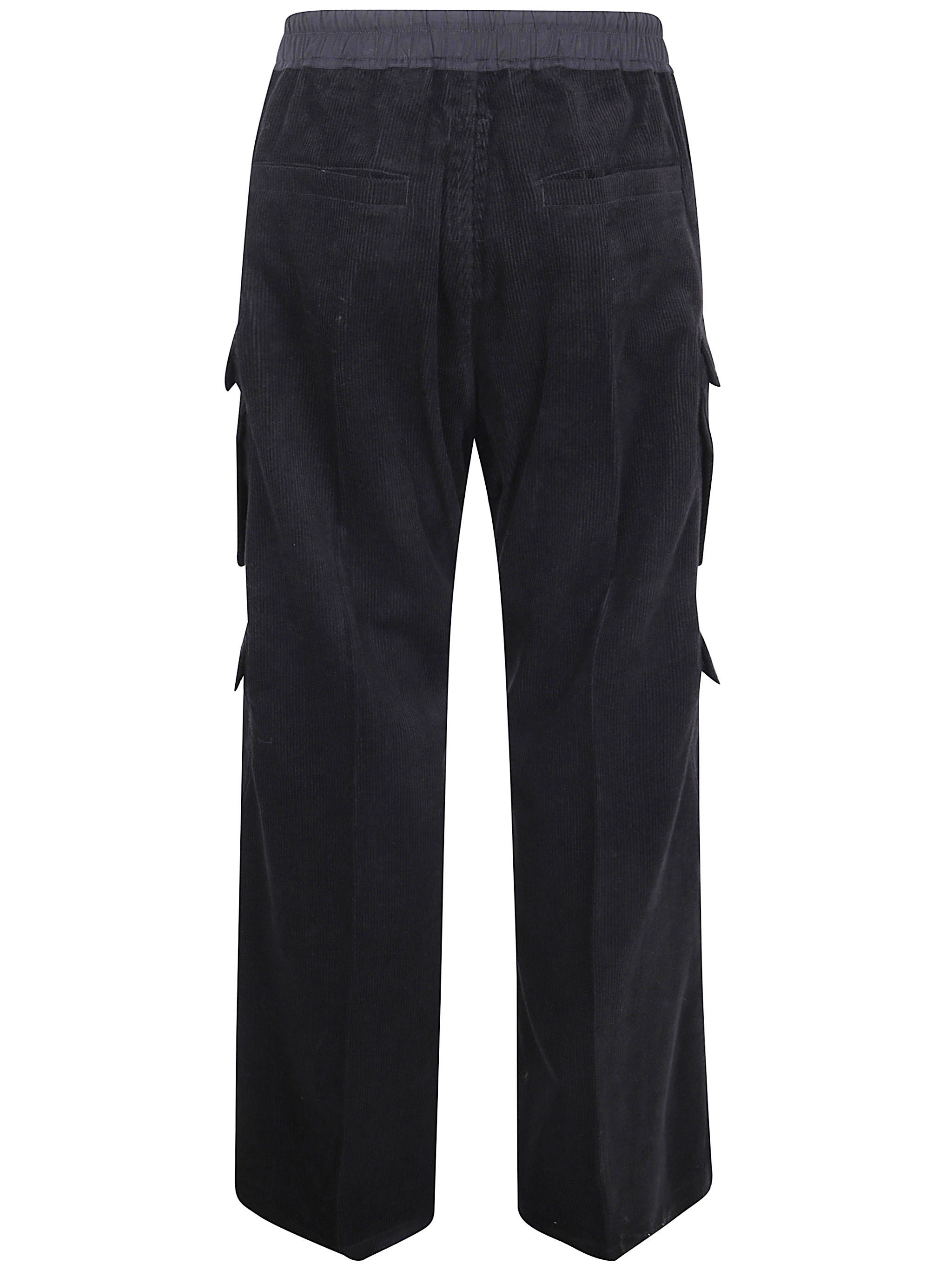 Rick Owens Drawstring Casual Pants In Blue