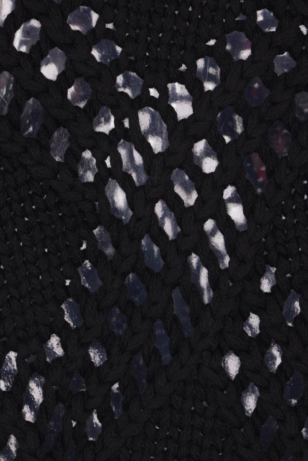 Jil Sander Openwork Wool Sweater In Black