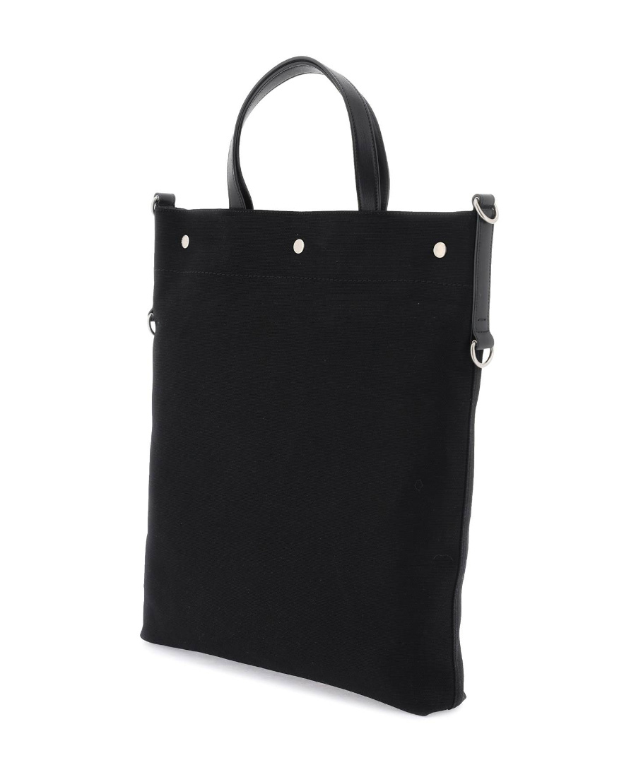 Saint Laurent Printed Letter Shoulder Bag In Black